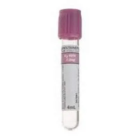 BD Vacutainer K2 EDTA Blood Collection Tubes — 4 mL, 100 per box